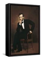 Abraham Lincoln-George Peter Alexander Healy-Framed Stretched Canvas