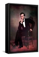 Abraham Lincoln-George Peter Alexander Healy-Framed Stretched Canvas