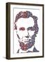 Abraham Lincoln-Cristian Mielu-Framed Art Print