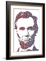 Abraham Lincoln-Cristian Mielu-Framed Art Print