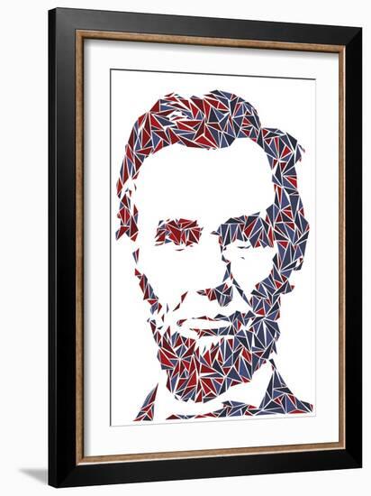 Abraham Lincoln-Cristian Mielu-Framed Art Print