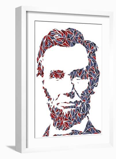 Abraham Lincoln-Cristian Mielu-Framed Art Print