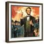 Abraham Lincoln-English School-Framed Giclee Print