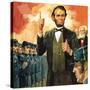 Abraham Lincoln-English School-Stretched Canvas