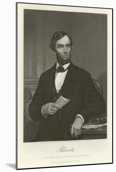 Abraham Lincoln-Alonzo Chappel-Mounted Giclee Print