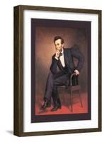 Abraham Lincoln-George Peter Alexander Healy-Framed Art Print