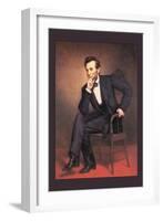 Abraham Lincoln-George Peter Alexander Healy-Framed Art Print