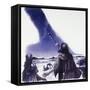 Abraham Looks Up at Starry Sky-null-Framed Stretched Canvas