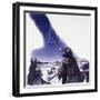 Abraham Looks Up at Starry Sky-null-Framed Giclee Print