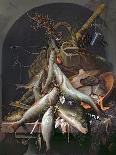 A Still Life of Fish and Fishing Tackle-Abraham Mignon and Jacob Gillig-Mounted Giclee Print