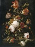 Still Life of Flowers in a Glass Vase-Abraham Mignon-Giclee Print