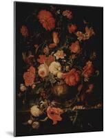 Abraham Mignon (Flowers in a vase)-null-Mounted Poster
