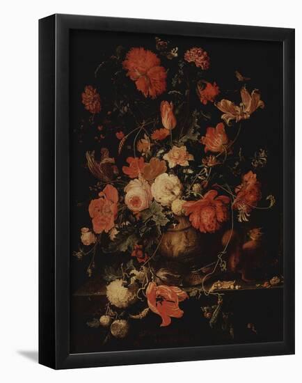 Abraham Mignon (Flowers in a vase)-null-Framed Poster