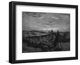 Abraham Migrates-Gustave Doré-Framed Art Print