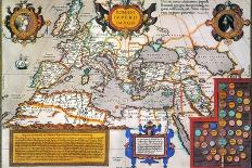 Map Of The Roman Empire-Abraham Oertel-Stretched Canvas