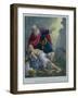 Abraham Offering up His Son Isaac, from a Bible Printed by Edward Gover, 1870s-Siegfried Detler Bendixen-Framed Giclee Print
