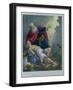 Abraham Offering up His Son Isaac, from a Bible Printed by Edward Gover, 1870s-Siegfried Detler Bendixen-Framed Giclee Print