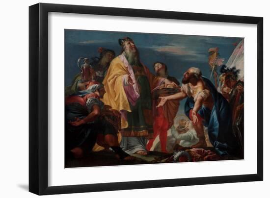 Abraham Offers Gifts to Melchizedek-Nicola Marcola-Framed Giclee Print