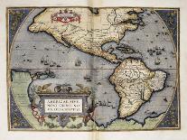 Map of the Pacific Ocean-Abraham Ortelius-Art Print