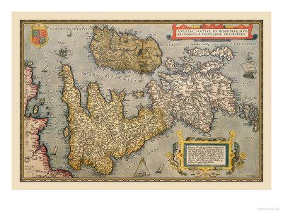 ortelius map of ireland