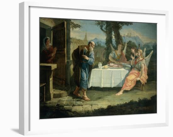 Abraham Receives Announcement of Birth of Isaac-Francesco Fontebasso-Framed Giclee Print