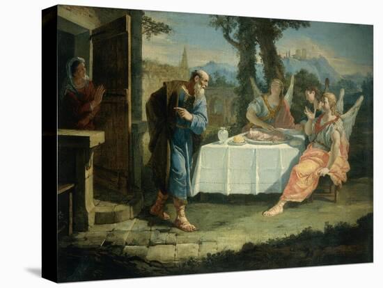 Abraham Receives Announcement of Birth of Isaac-Francesco Fontebasso-Stretched Canvas