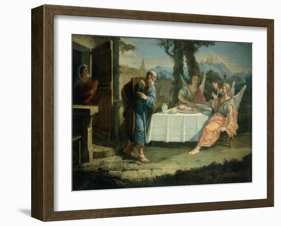 Abraham Receives Announcement of Birth of Isaac-Francesco Fontebasso-Framed Giclee Print