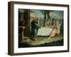 Abraham Receives Announcement of Birth of Isaac-Francesco Fontebasso-Framed Giclee Print