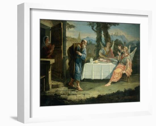 Abraham Receives Announcement of Birth of Isaac-Francesco Fontebasso-Framed Giclee Print