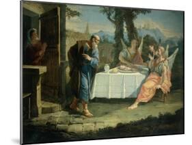 Abraham Receives Announcement of Birth of Isaac-Francesco Fontebasso-Mounted Giclee Print