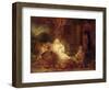 Abraham Receives the Three Angels-Rembrandt van Rijn-Framed Giclee Print