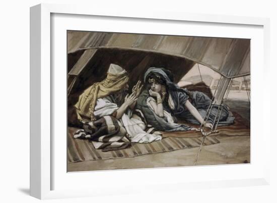 Abraham's Counsel to Sarah-James Tissot-Framed Giclee Print