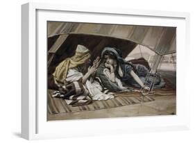 Abraham's Counsel to Sarah-James Tissot-Framed Giclee Print