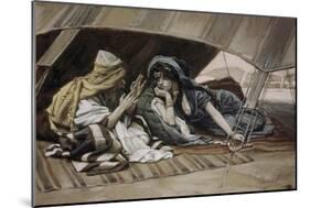 Abraham's Counsel to Sarah-James Tissot-Mounted Giclee Print