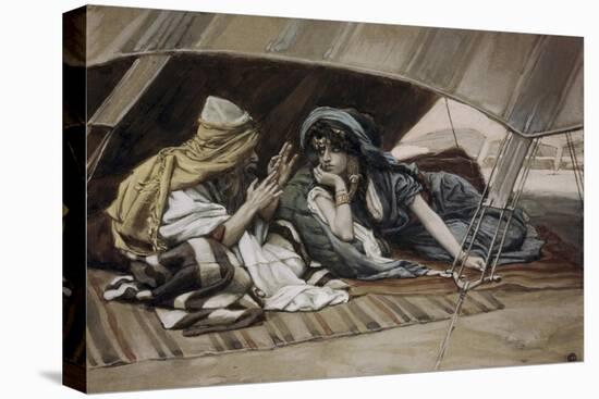 Abraham's Counsel to Sarah-James Tissot-Stretched Canvas