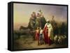 Abraham's Journey from Ur to Canaan, 1850-Jozsef Molnar-Framed Stretched Canvas