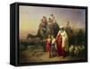 Abraham's Journey from Ur to Canaan, 1850-Jozsef Molnar-Framed Stretched Canvas