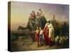 Abraham's Journey from Ur to Canaan, 1850-Jozsef Molnar-Stretched Canvas