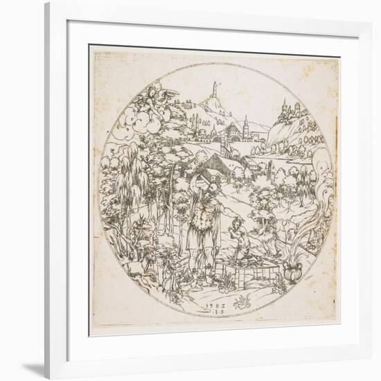 Abraham's Sacrifice, 1585-Jonas Silber-Framed Giclee Print