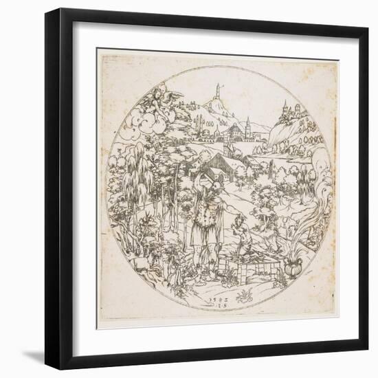 Abraham's Sacrifice, 1585-Jonas Silber-Framed Giclee Print