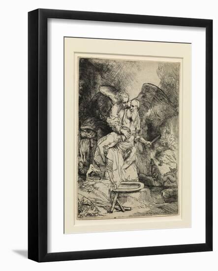 Abraham's Sacrifice, 1655-Rembrandt van Rijn-Framed Giclee Print