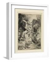 Abraham's Sacrifice, 1655-Rembrandt van Rijn-Framed Giclee Print