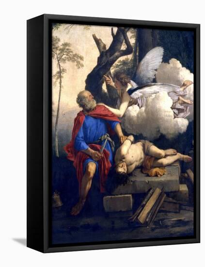 Abraham's Sacrifice, 17th Century-Laurent de La Hyre-Framed Stretched Canvas