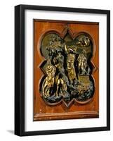 Abraham's Sacrifice of Isaac, Bronze Relief, 1401-Lorenzo Ghiberti-Framed Giclee Print