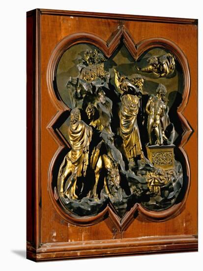 Abraham's Sacrifice of Isaac, Bronze Relief, 1401-Lorenzo Ghiberti-Stretched Canvas
