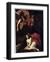 Abraham's Sacrifice of Isaac, C1615-C1620-Giovanni Battista Caracciolo-Framed Giclee Print