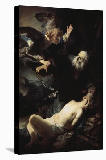 Abraham's Sacrifice-Rembrandt van Rijn-Stretched Canvas