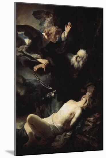 Abraham's Sacrifice-Rembrandt van Rijn-Mounted Giclee Print