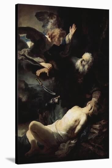 Abraham's Sacrifice-Rembrandt van Rijn-Stretched Canvas