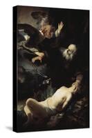 Abraham's Sacrifice-Rembrandt van Rijn-Stretched Canvas